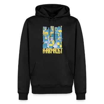 Science - Pharmacist - Men’s Premium Organic Hoodie - black - Front - Nico (187cm)