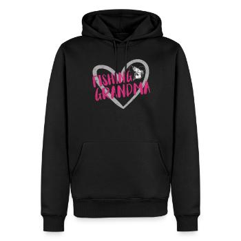 Pêche à la ligne Pêche - Sweat à capuche Premium bio Homme - noir - Devant - Nico (187cm)