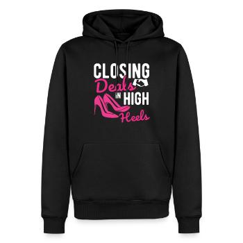 Immobilien-Händler Für Immobilien-Makler - Männer Premium Bio Hoodie - Schwarz - Vorne - Nico (187cm)