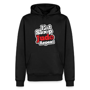 Japanischer Kampfsport Judo - Männer Premium Bio Hoodie - Schwarz - Vorne - Nico (187cm)
