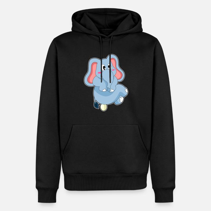 Oeuf d’éléphant - Sweat à capuche Premium bio Homme - noir