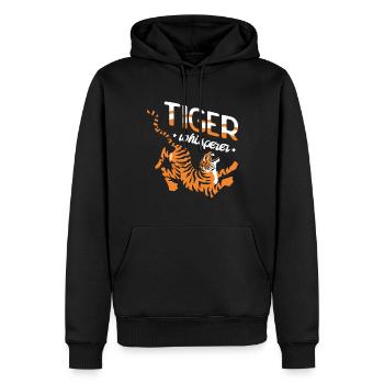 Tigerflüsterer-safari Wildlife Animal Zookeeping - Männer Premium Bio Hoodie - Schwarz - Vorne - Nico (187cm)