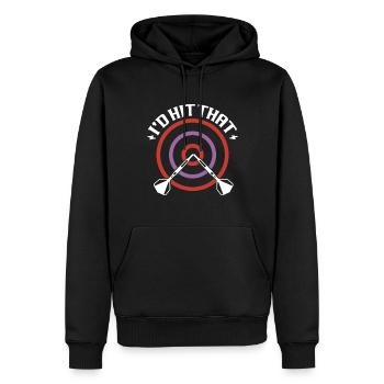Ich Würde Diesen Dartboard Dart Player Bullseye - Männer Premium Bio Hoodie - Schwarz - Vorne - Nico (187cm)