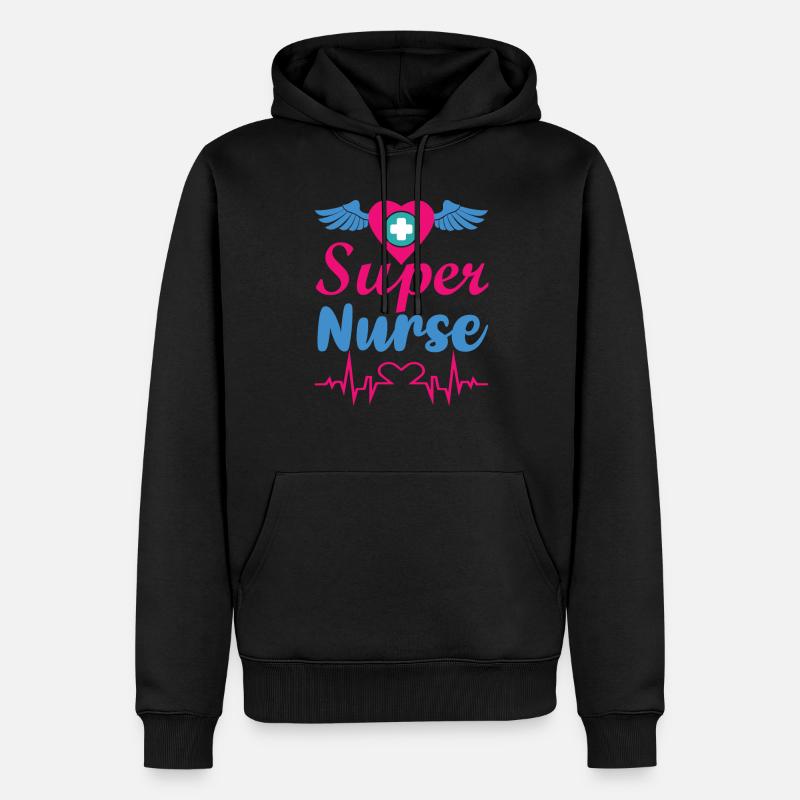KRANKENSCHWESTER Pflegerin - Männer Premium Bio Hoodie - Schwarz