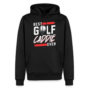 Bester Golf Caddie Aller Zeiten Golfer Golfen - Männer Premium Bio Hoodie - Schwarz - Vorne - Nico (187cm)