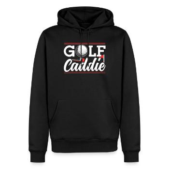 Golf Caddie Golfer Golfen Beruf - Männer Premium Bio Hoodie - Schwarz - Vorne - Nico (187cm)
