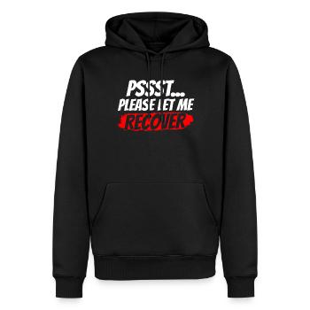 Psst s’il vous plaît laissez-moi me rétablir à nouveau - Sweat à capuche Premium bio Homme - noir - Devant - Nico (187cm)