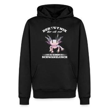 Der Tut Nix Der Will Nur Zu Seinem Schwanzlurch Ax - Männer Premium Bio Hoodie - Schwarz - Vorne - Nico (187cm)