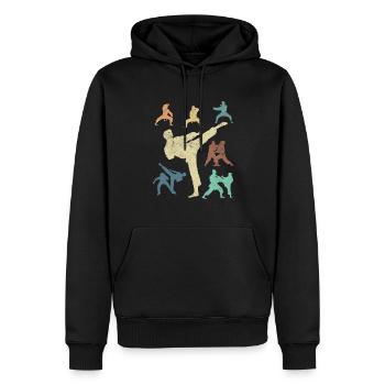 Koreanischer Kampfsport Taekwondo - Männer Premium Bio Hoodie - Schwarz - Vorne - Nico (187cm)