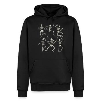 Halloween Skelett Skull Halloween Kostüm - Männer Premium Bio Hoodie - Schwarz - Vorne - Nico (187cm)