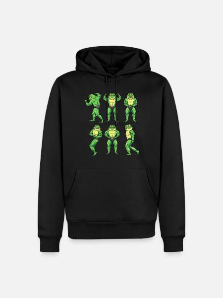 Frog Fitness Gym Motivation - Men’s Premium Organic Hoodie - black