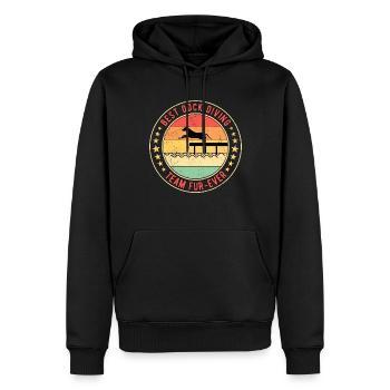 Best Dock Diving Team Fur-Ever - Männer Premium Bio Hoodie - Schwarz - Vorne - Nico (187cm)