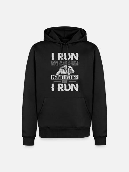 Running Runner Half Marathon - Men’s Premium Organic Hoodie - black