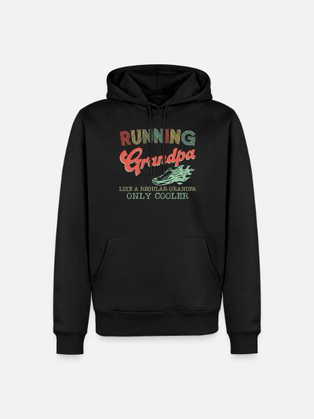 Running Runner Half Marathon - Men’s Premium Organic Hoodie - black