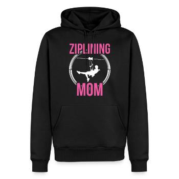 Tyrolienne Mama Sport Tyrolienne Tyrolienne Dictons - Sweat à capuche Premium bio Homme - noir - Devant - Nico (187cm)