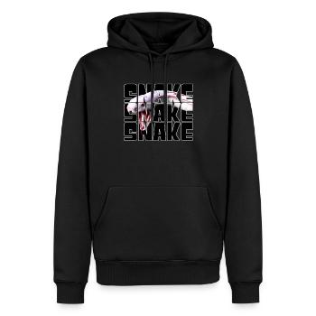 Serpent - Sweat à capuche Premium bio Homme - noir - Devant - Nico (187cm)