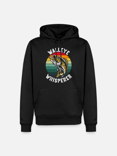Zanderflüsterer - Männer Premium Bio Hoodie - Schwarz