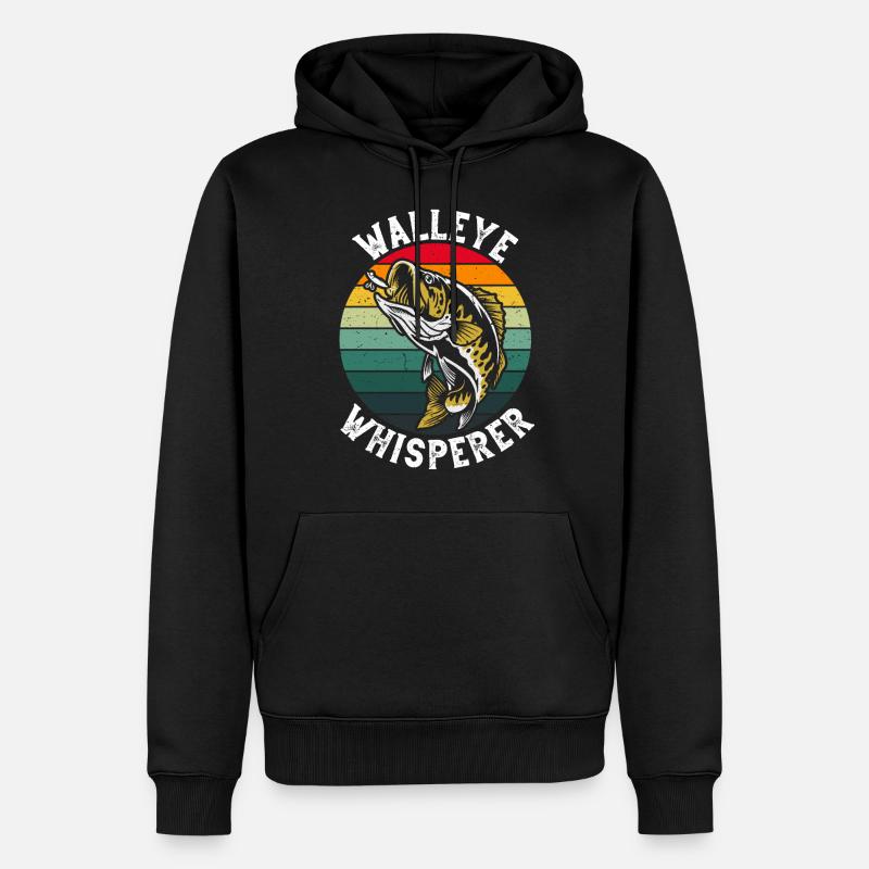 Zanderflüsterer - Männer Premium Bio Hoodie - Schwarz