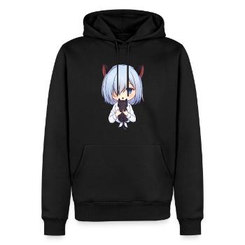 Kawaii Anime Neko Katze Mädchen Manga Otaku - Männer Premium Bio Hoodie - Schwarz - Vorne - Nico (187cm)