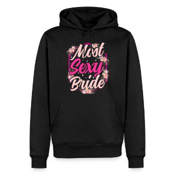 Sexyeste Braut Party Heiraten Hochzeit Bräute - Männer Premium Bio Hoodie - Schwarz - Vorne - Nico (187cm)