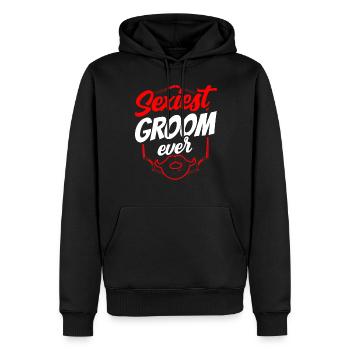 Sexy Groom Party Dictons Mariage Mariage - Sweat à capuche Premium bio Homme - noir - Devant - Nico (187cm)