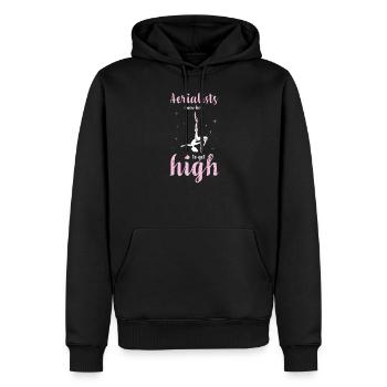 Aerial Silks I acrobatics dancer yoga design for - Männer Premium Bio Hoodie - Schwarz - Vorne - Nico (187cm)