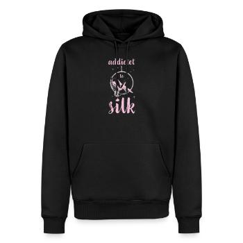 Aerial Silks I acrobatics dancer yoga design for - Männer Premium Bio Hoodie - Schwarz - Vorne - Nico (187cm)