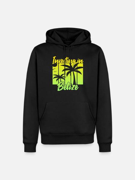 Investing in Belize - Men’s Premium Organic Hoodie - black