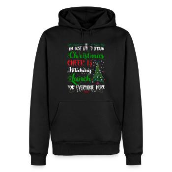 Hässliches Weihnachtsessen Weihnachtszeit - Männer Premium Bio Hoodie - Schwarz - Vorne - Nico (187cm)