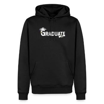 Célébration de remise des diplômes des diplômés - Sweat à capuche Premium bio Homme - noir - Devant - Nico (187cm)