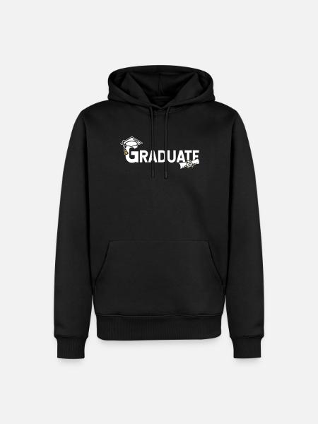 Graduate Graduated Graduated Graduation Celebration - Men’s Premium Organic Hoodie - black