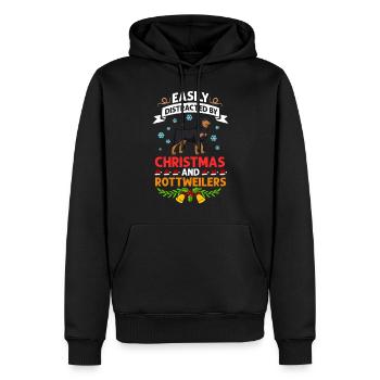Rottweiler Hund Welpen Besitzer Halter Weihnachten - Männer Premium Bio Hoodie - Schwarz - Vorne - Nico (187cm)