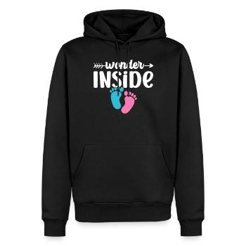 Miracles à l’intérieur de bébé à l’intérieur d’une grossesse mignonne - Sweat à capuche Premium bio Homme - noir - Devant - Nico (187cm)