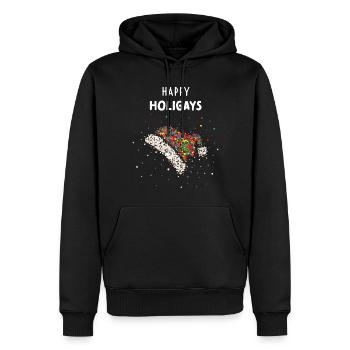 Santa Claus Hat Gay Queer Gay Pride - Men’s Premium Organic Hoodie - black - Front - Nico (187cm)