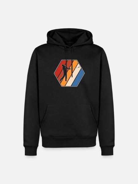 Golf Retro - Men’s Premium Organic Hoodie - black