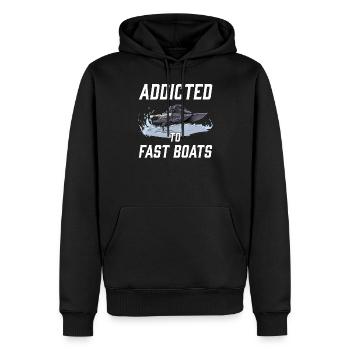 Drag Boat Racing I Drag Boat Driver Speedboat - Männer Premium Bio Hoodie - Schwarz - Vorne - Nico (187cm)