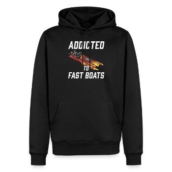Drag Boat Racing I Drag Boat Driver Speedboat - Männer Premium Bio Hoodie - Schwarz - Vorne - Nico (187cm)