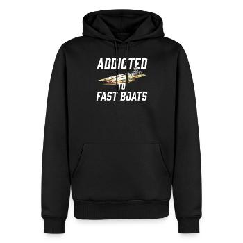 Drag Boat Racing I Drag Boat Driver Speedboat - Männer Premium Bio Hoodie - Schwarz - Vorne - Nico (187cm)