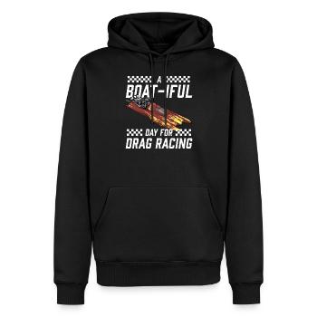 Drag Boat Racing I Drag Boat Driver Speedboat - Männer Premium Bio Hoodie - Schwarz - Vorne - Nico (187cm)