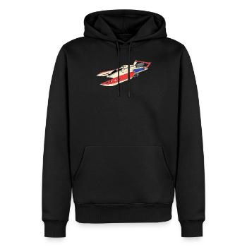 Drag Boat Racing I Drag Boat Driver Speedboat - Männer Premium Bio Hoodie - Schwarz - Vorne - Nico (187cm)