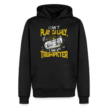 Trompete Trompeter Trompetenspieler - Männer Premium Bio Hoodie - Schwarz - Vorne - Nico (187cm)