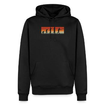 Frisbee Evolution Ultimate Frisbee Player Sport - Sweat à capuche Premium bio Homme - noir - Devant - Nico (187cm)