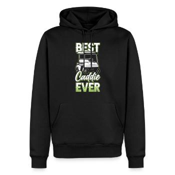 Best Caddy Ever Golfer Golf Golf - Men’s Premium Organic Hoodie - black - Front - Nico (187cm)