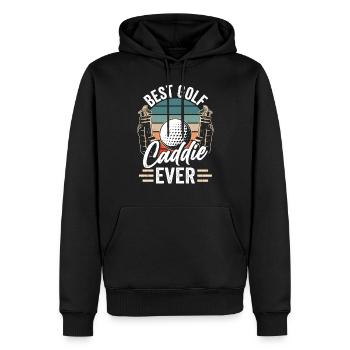 Best Golf Caddy Ever Golfer Golf - Men’s Premium Organic Hoodie - black - Front - Nico (187cm)