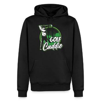 Golf Caddy Profession Golfer Golfing - Men’s Premium Organic Hoodie - black - Front - Nico (187cm)