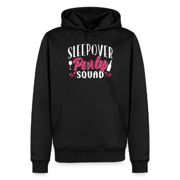 Soirée pyjama Troupe Passez la nuit - Sweat à capuche Premium bio Homme - noir - Devant - Nico (187cm)