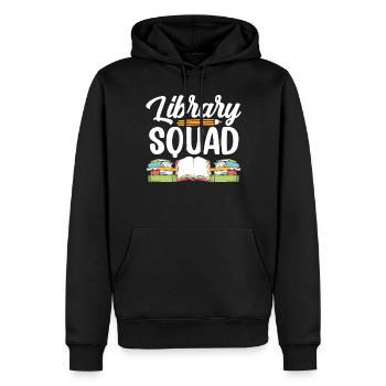 Bibliothek Team Bibliothekar Bücher Liebhaber - Männer Premium Bio Hoodie - Schwarz - Vorne - Nico (187cm)