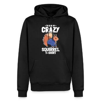 This Is My Crazy Squirrel Shirt - Funny Squirrel L - Männer Premium Bio Hoodie - Schwarz - Vorne - Nico (187cm)