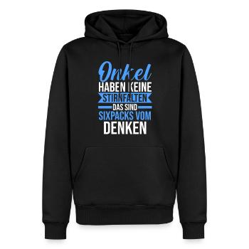 Patenonkel Pate Onkel - Männer Premium Bio Hoodie - Schwarz - Vorne - Nico (187cm)