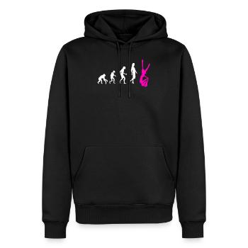 Aerial Silk Evolution - Akrobatik Gymnastik - Männer Premium Bio Hoodie - Schwarz - Vorne - Nico (187cm)
